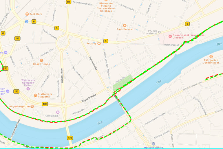 GPS Vergleich Fenix 5S - Forerunner 735