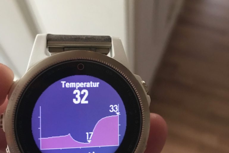Termperaturentwicklung im Anzuchtkasten
