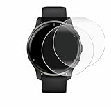 BROTECT 2 Stück Full-Cover Schutzfolie für Garmin Venu 2 Plus Full-Screen Displayschutz-Folie [3D Curved, Anti-Fingerprint, Kristall-Klar]