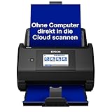 Epson WorkForce ES-580W Scanner, Dokumentenscanner (scannt ohne PC, 35 Seiten bzw. 70 Bildern pro Minute, bis DIN A4, beidseitiger Scan in einem Durchgang, automatische Ausrichtung) One size